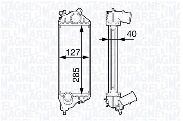 MAGNETI MARELLI Kompressoriõhu radiaator 351319202610